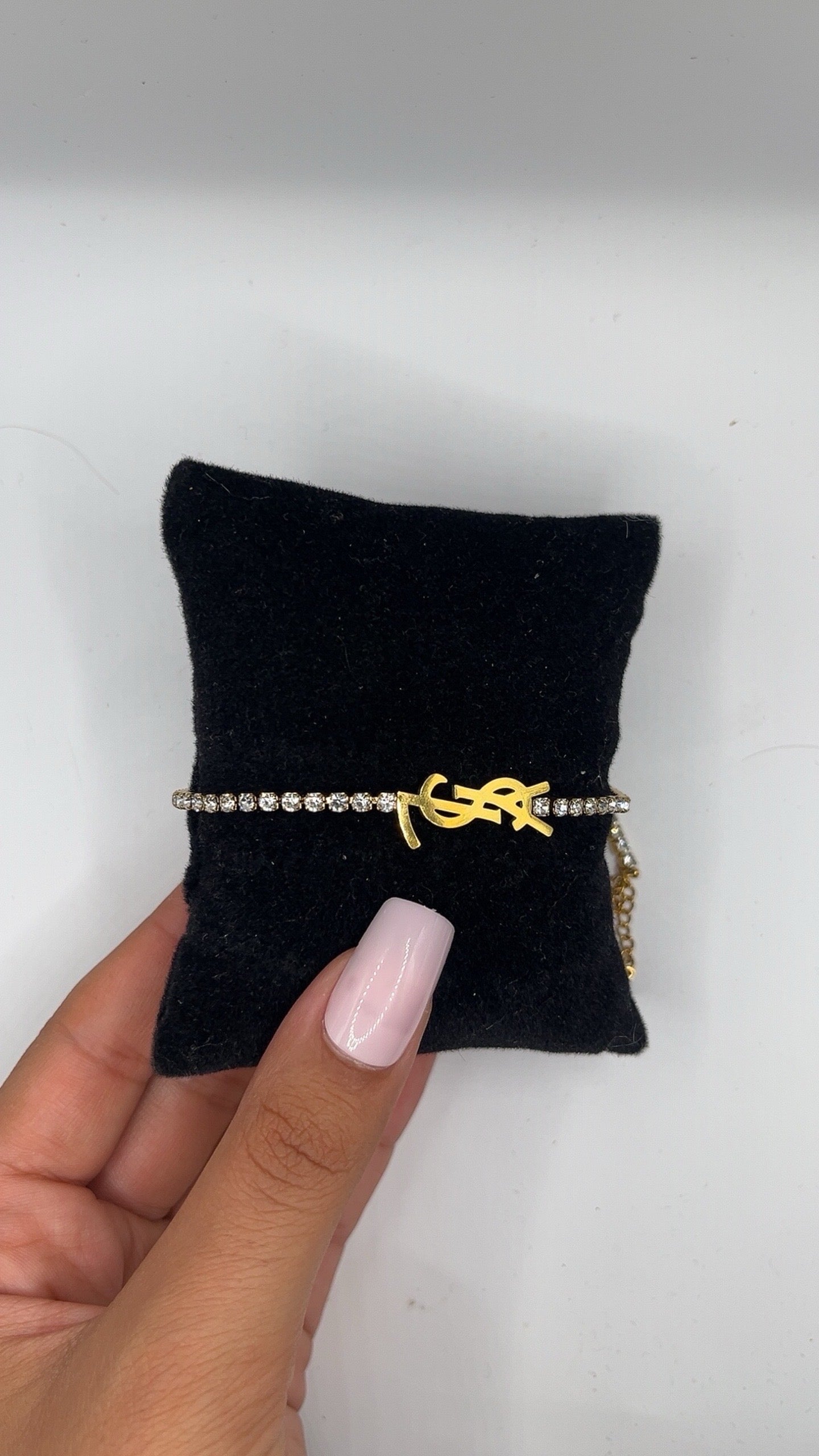 Bracelet En Strass YSL