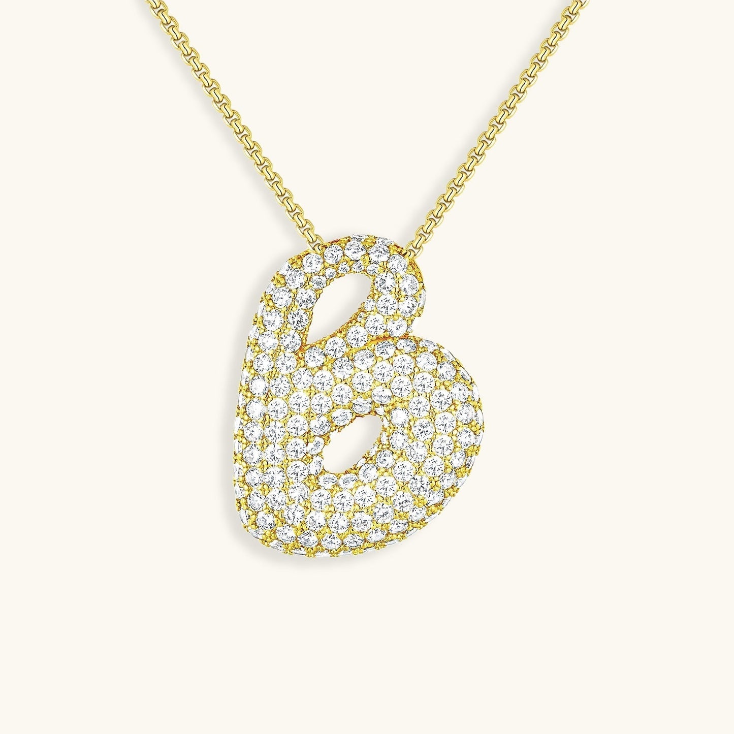 Collier en Diamant Initial Bulle