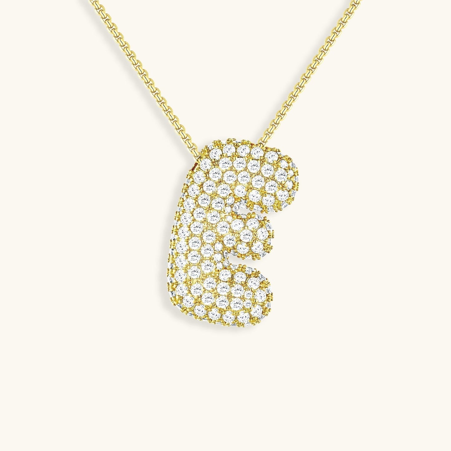 Collier en Diamant Initial Bulle