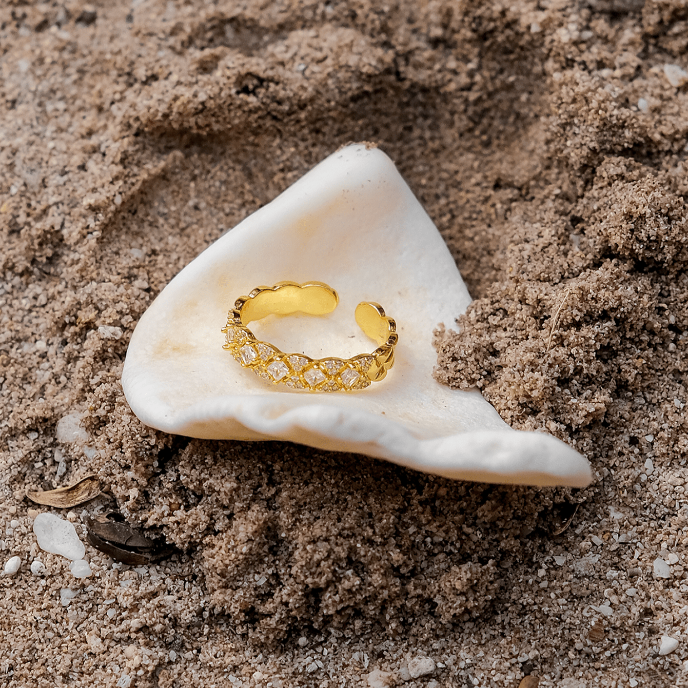 Bague à Motif en Or Camille
