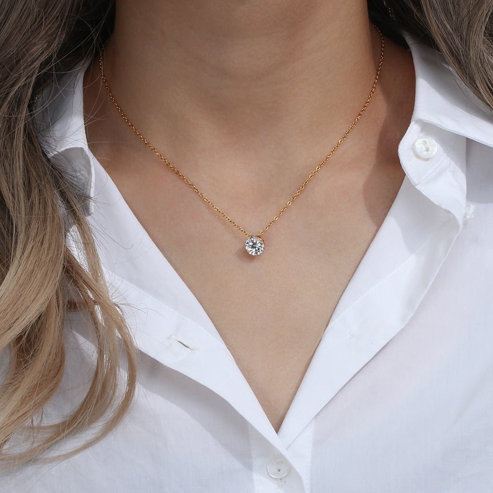 Collier en Or Kyla Solitaire