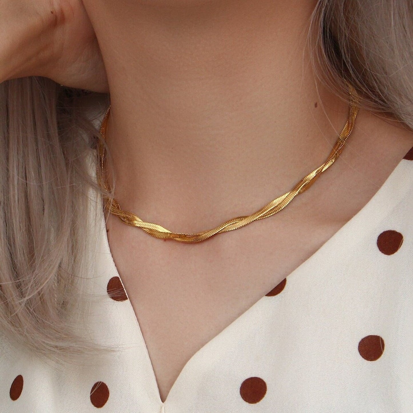 Collier en Chaîne Tordue Lysa