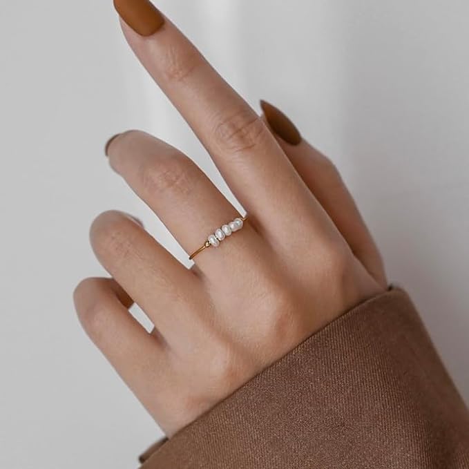 Bague en Or avec Perles d'Eau Douce Magnolia
