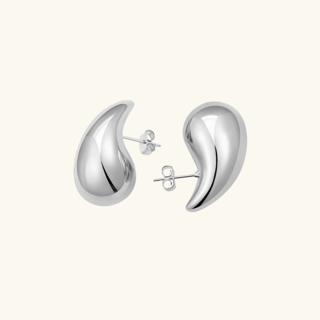 Boucles d'oreilles en goutte d'eau dorées