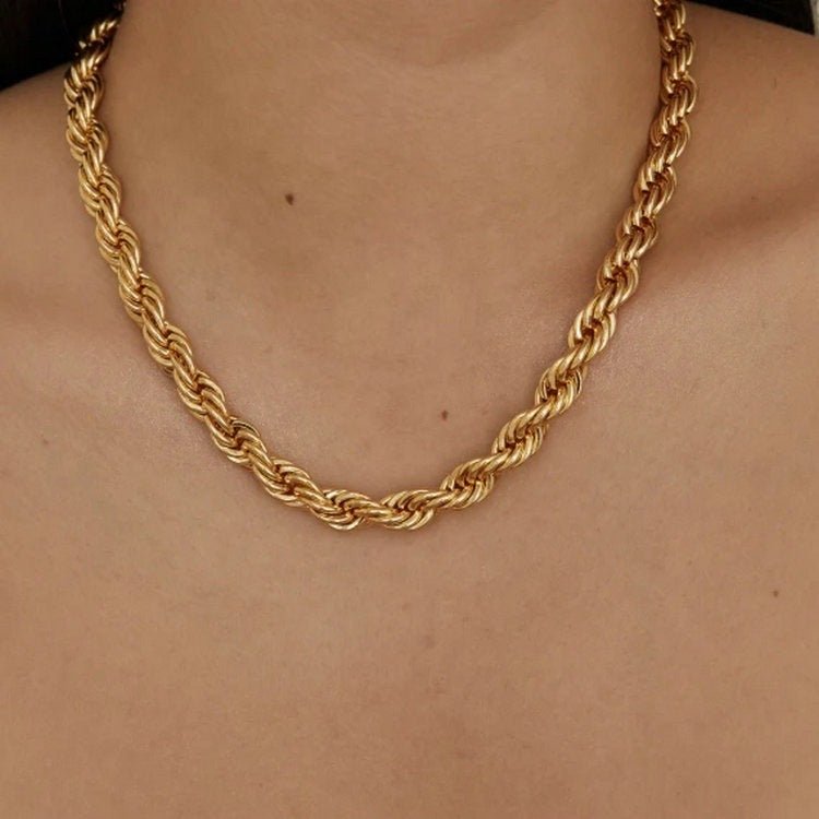 Collier Mila Torsadé Doré