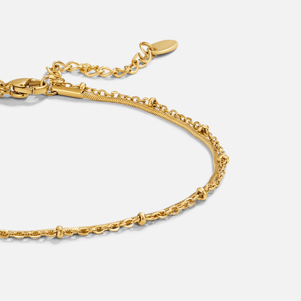 Bracelet de cheville en or Pia