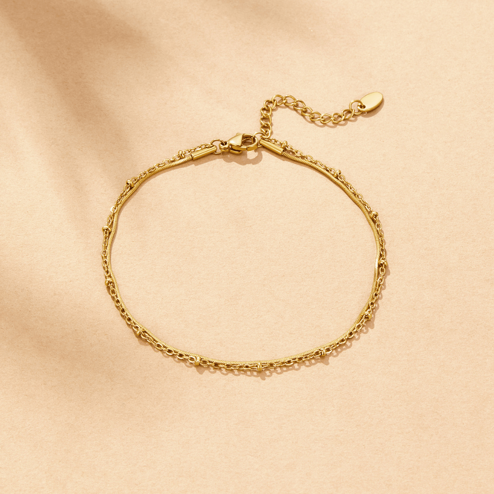 Bracelet de cheville en or Pia