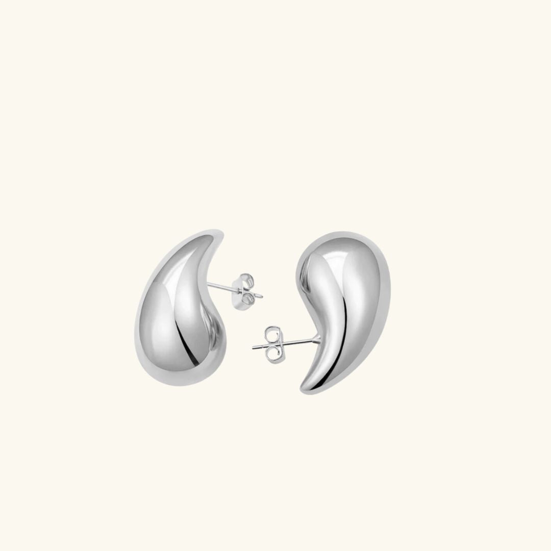 Boucles d'oreilles en goutte d'eau dorées