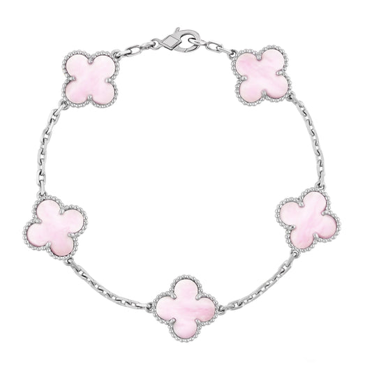 Trèfle | Bracelet – Pink Argent