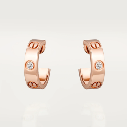 Boucles d'oreilles en jade - 2 diamants