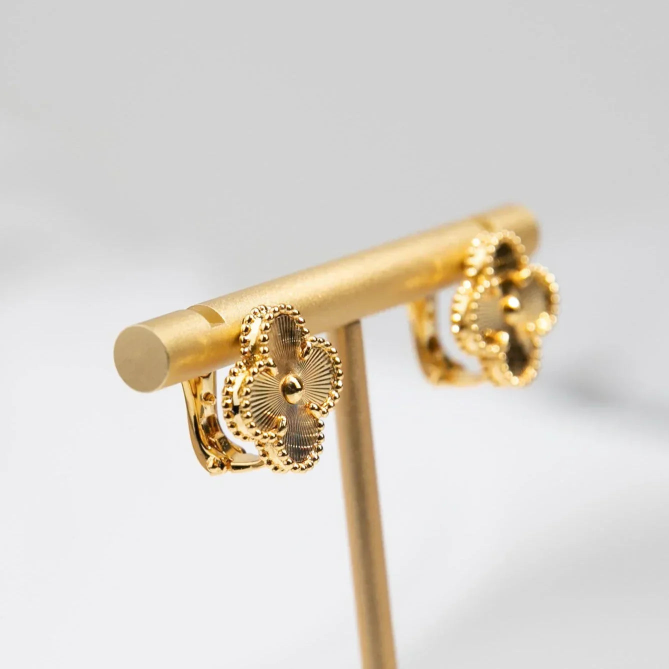 Quatre Feuilles | Boucles D'Oreilles En Or