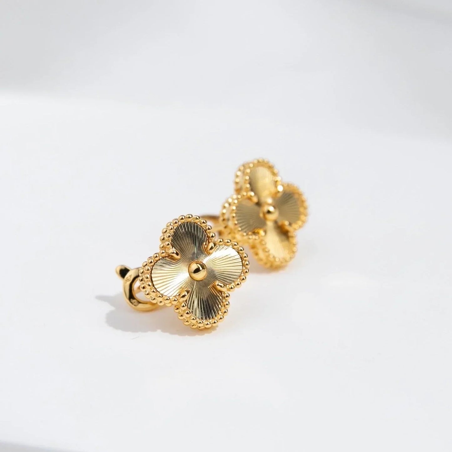 Quatre Feuilles | Boucles D'Oreilles En Or