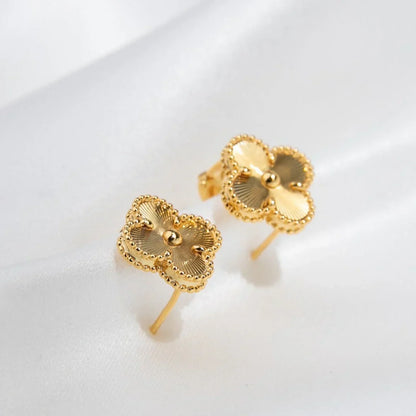 Quatre Feuilles | Boucles D'Oreilles En Or