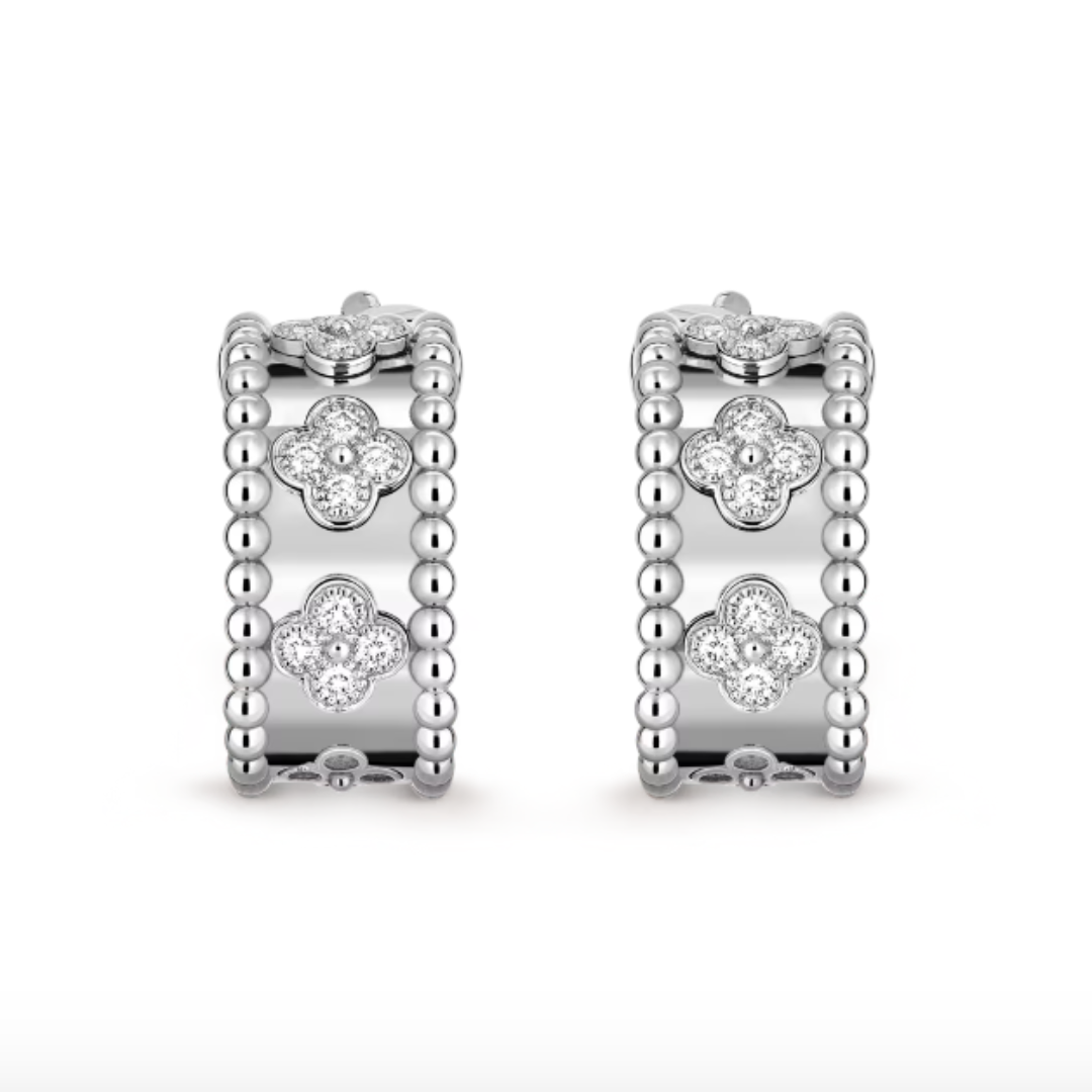 Boucles d'oreilles Abby - Diamant / Argent