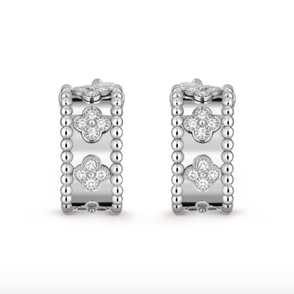 Boucles d'oreilles Abby - Diamant / Argent