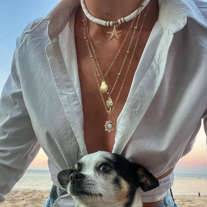 Collier De Plage Rétro Mer
