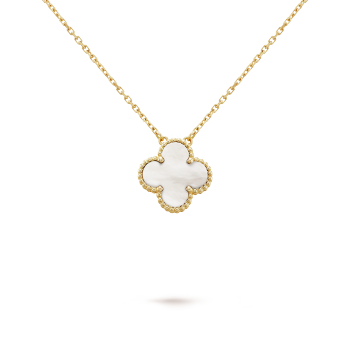 Collier Avec Pendentif Beauté Florale - Blanc