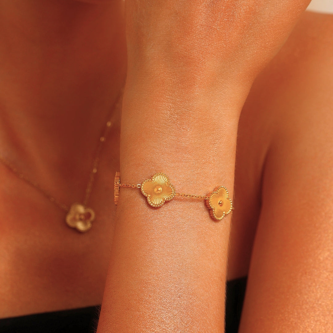 Bracelet Fyrklöver Glück Or