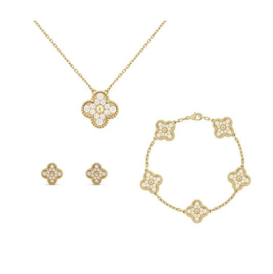 Trèfle | Zirconia Set – Or
