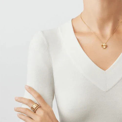 Trèfle | Pendant Collier – Or