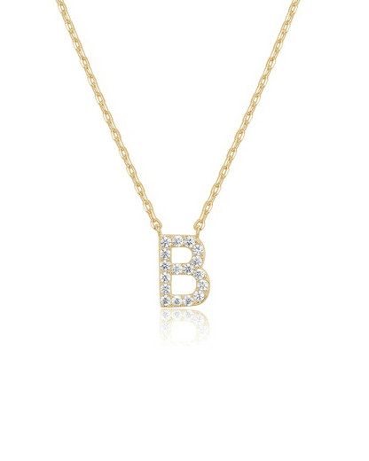 Collier Initial Or