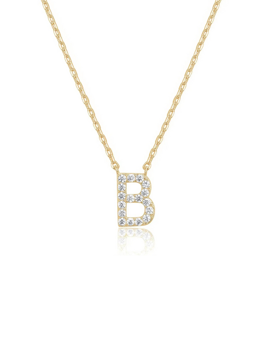 Collier Initial Or