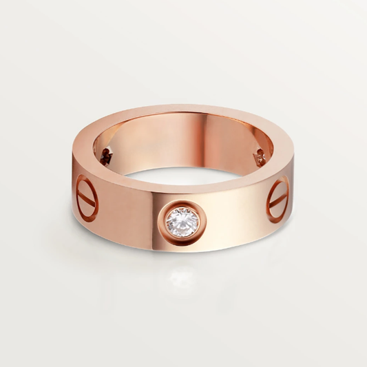 Bague d'Amour - 3 Diamants
