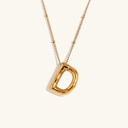 Collier Initial en Or Ballon