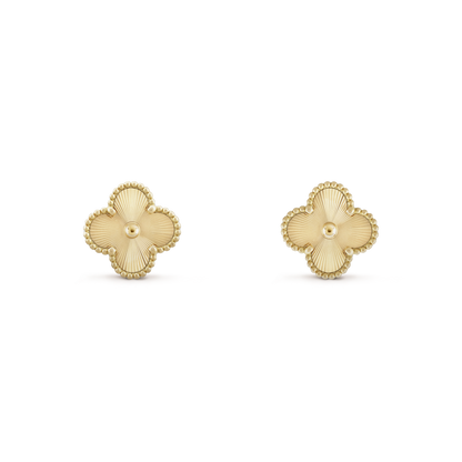 Quatre Feuilles | Boucles D'Oreilles En Or