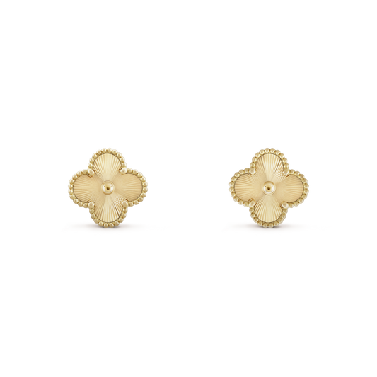 Quatre Feuilles | Boucles D'Oreilles En Or