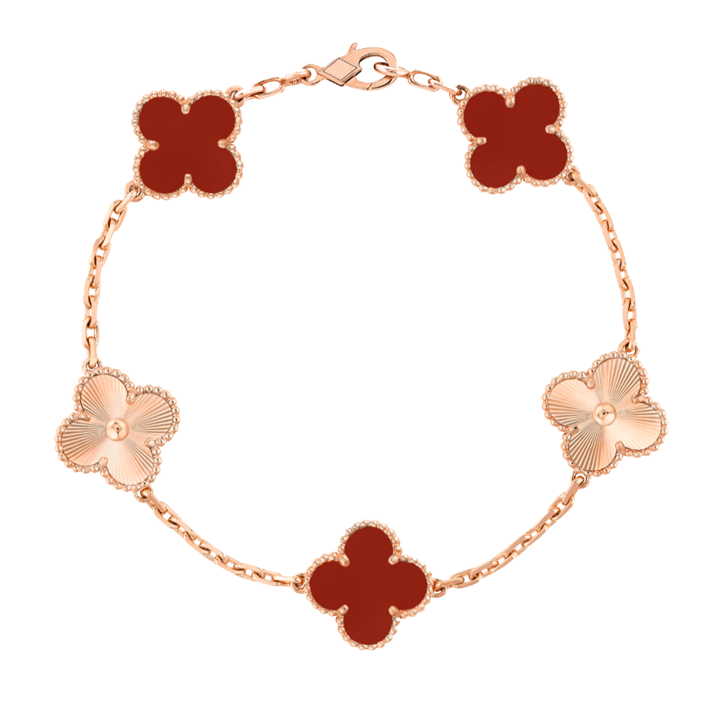 Bracelet Amber - Rosé / Motif Rouge