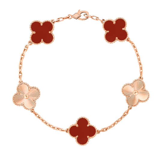 Bracelet Amber - Rosé / Motif Rouge