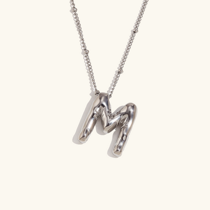 Collier Initial en Or Ballon
