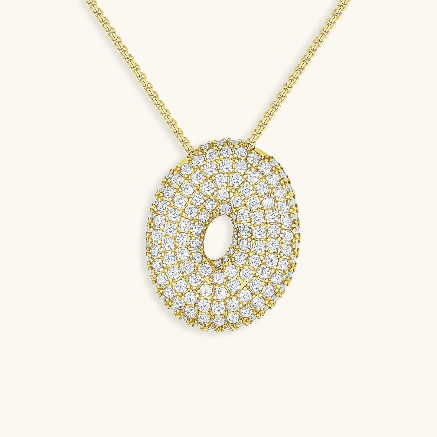 Collier en Diamant Initial Bulle