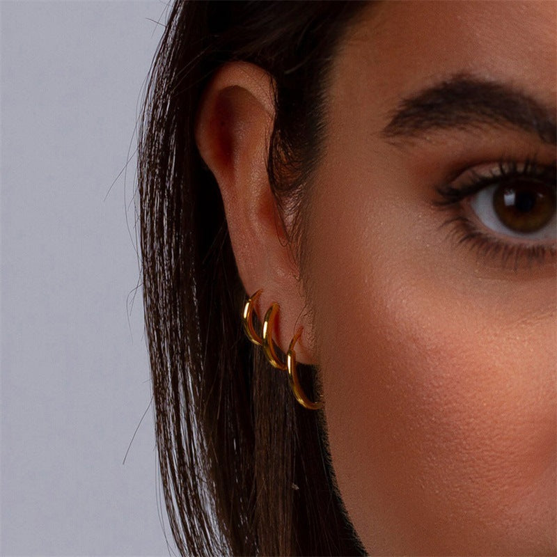 Boucles d'Oreilles Rondes Classiques