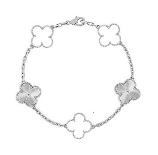 Trèfle | Bracelet – White Argent