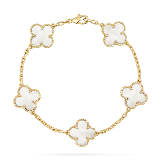 Bracelet Floral Beauté - Blanc