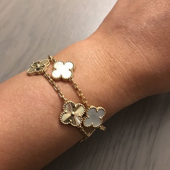 Trèfle | Bracelet – White Or
