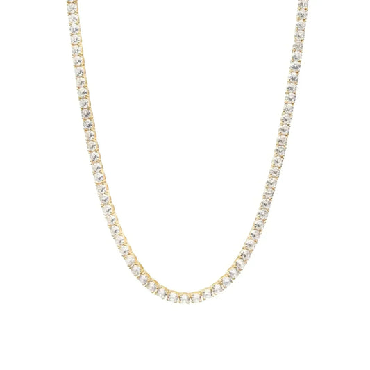 Collier De Tennis Abby Classique - Or