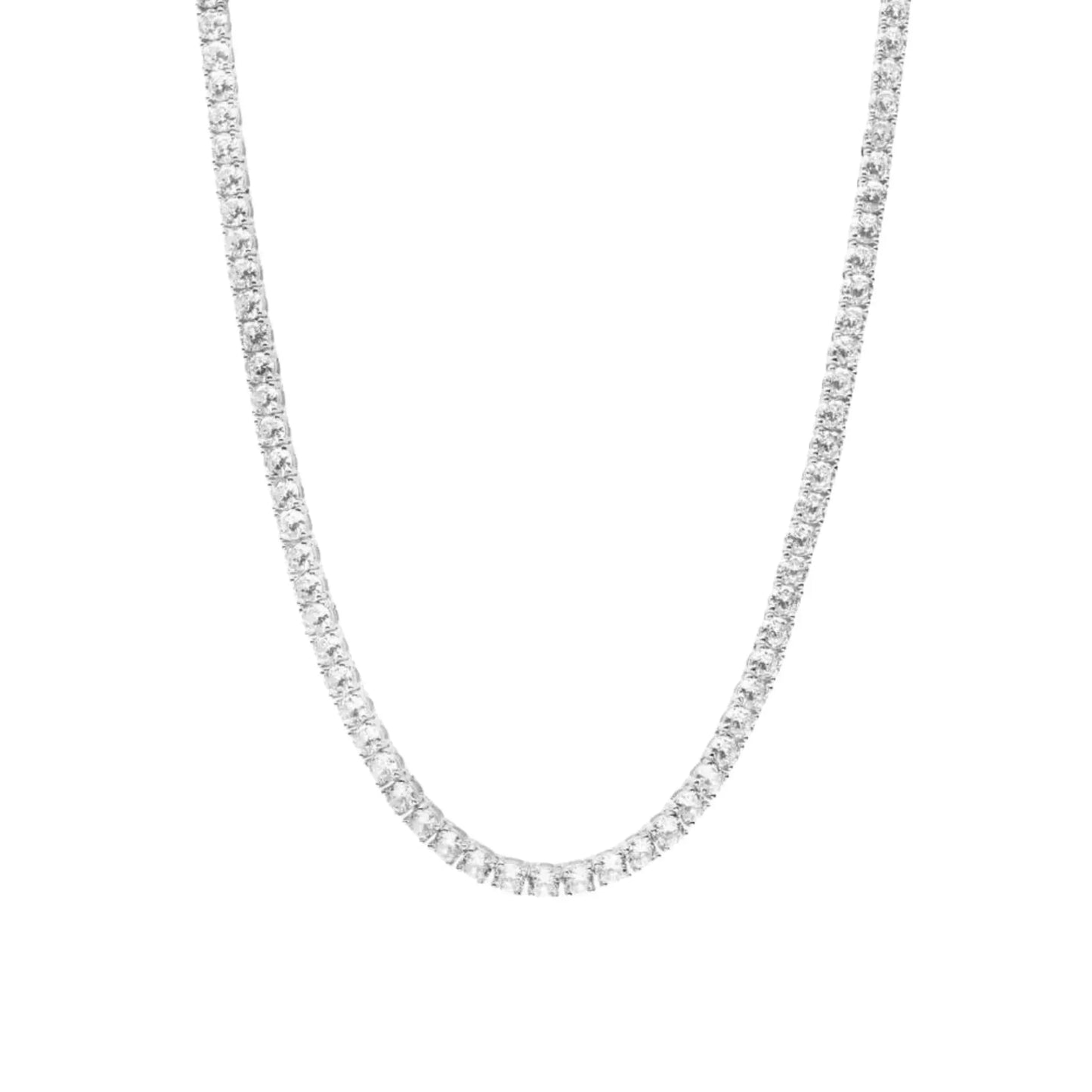 Collier De Tennis Abby Classique - Argent