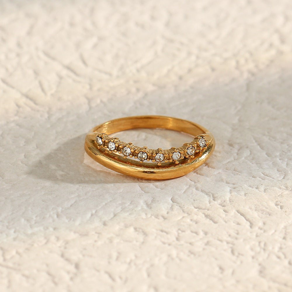 Bague Adeline En Or Avec Simulant De Diamant