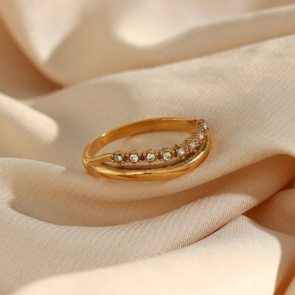 Bague Adeline En Or Avec Simulant De Diamant