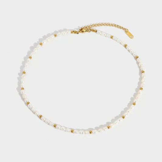 Collier Choker Aloha Perle Et Or