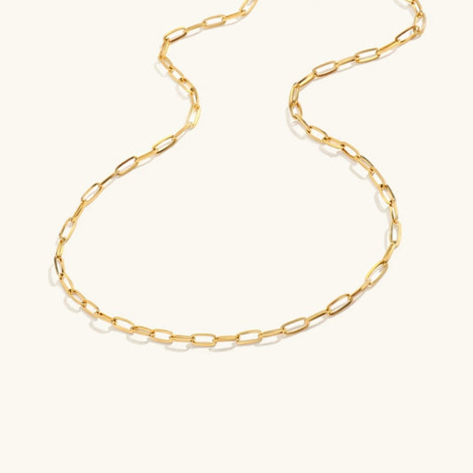 Collier En Chaîne En Or Ambre
