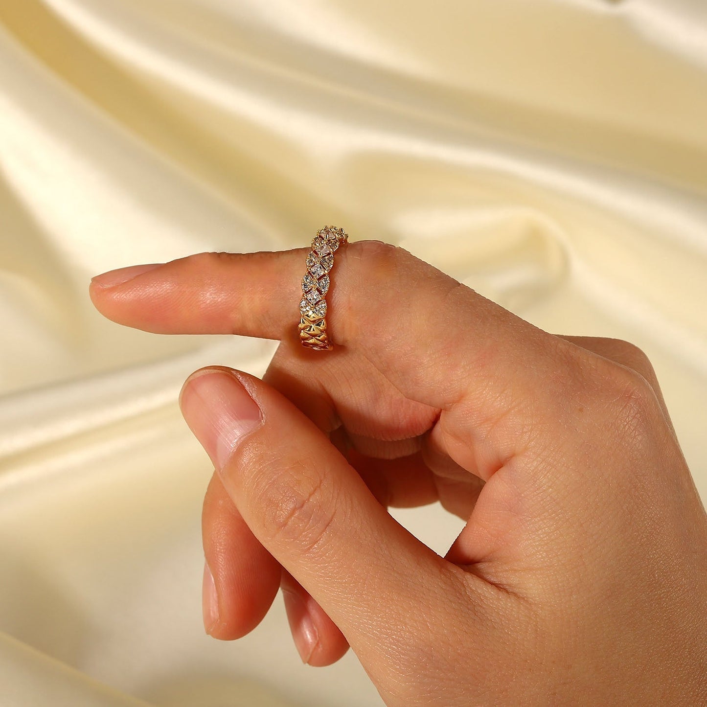 Bague à Motif en Or Camille