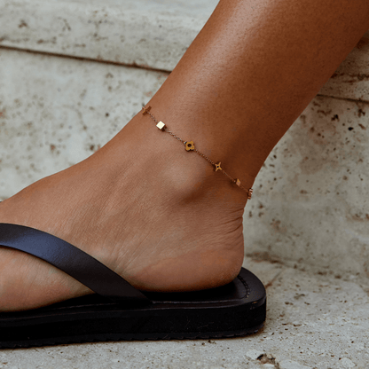 Bracelet de cheville en or Charlie