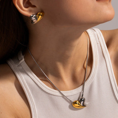 Collier Cœur À Double Ton Dorothea