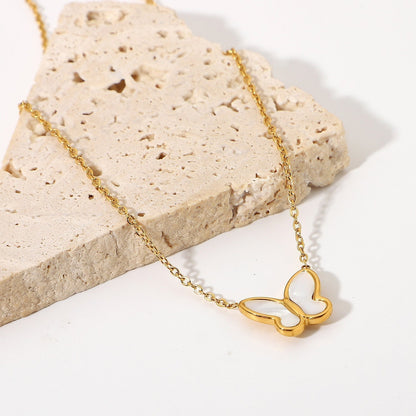 Collier en Nacre Flutterby