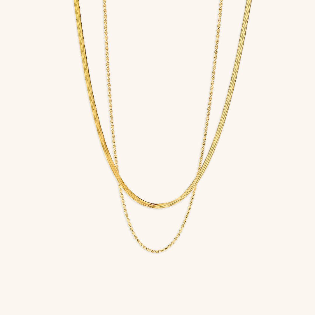Collier En Chaîne Dorée Superposée Hailey