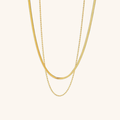 Collier En Chaîne Dorée Superposée Hailey